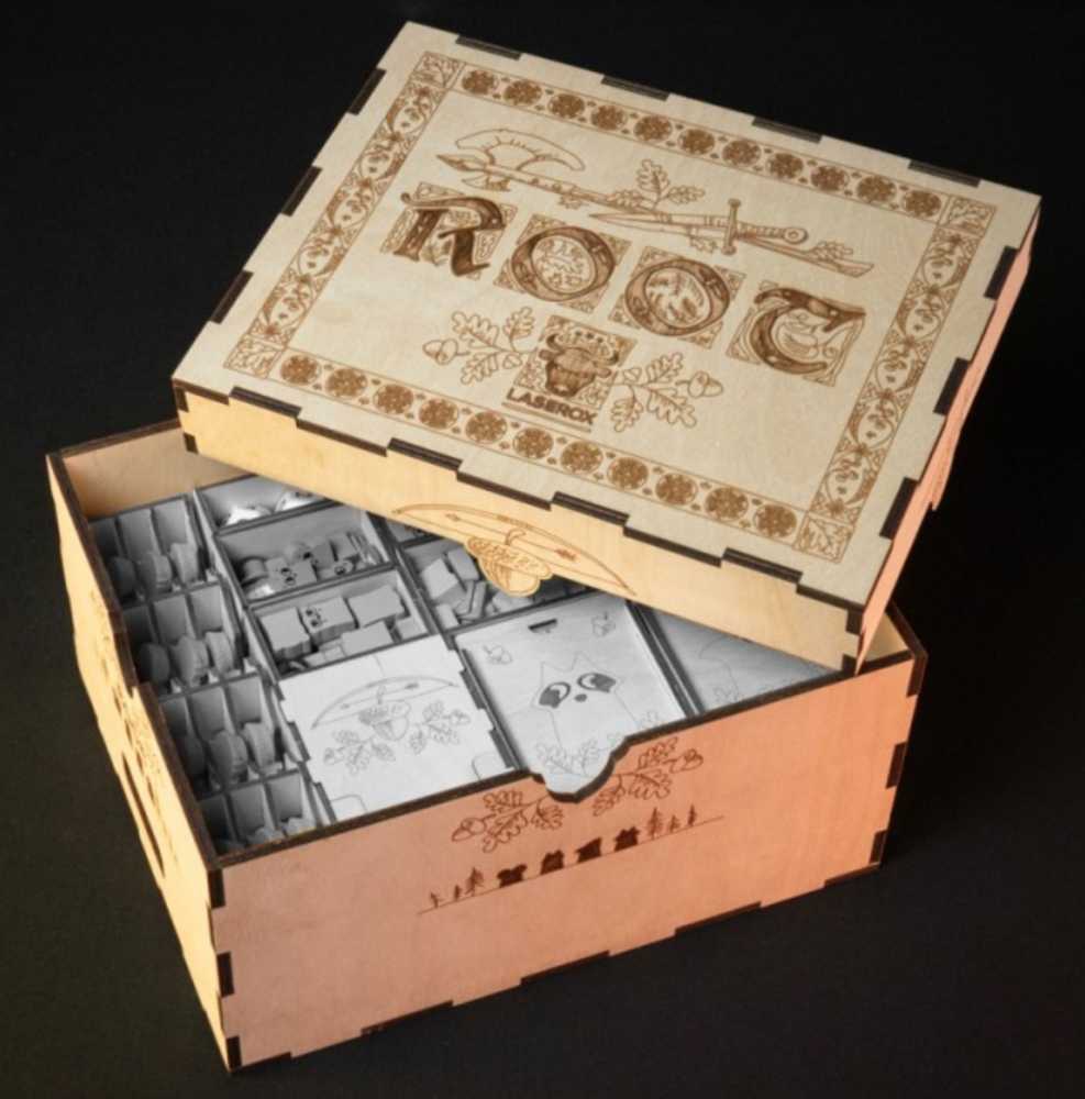 Root: LaserOx Wooden Insert/Crate  (2-6) board game collectible - Main Image 3