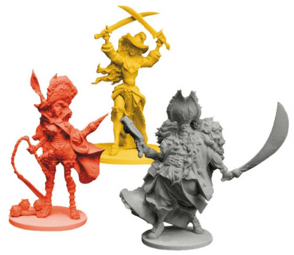 Rum & Bones: La Brise Sanguine Hero Set #1  (2-6) board game collectible - Main Image 2