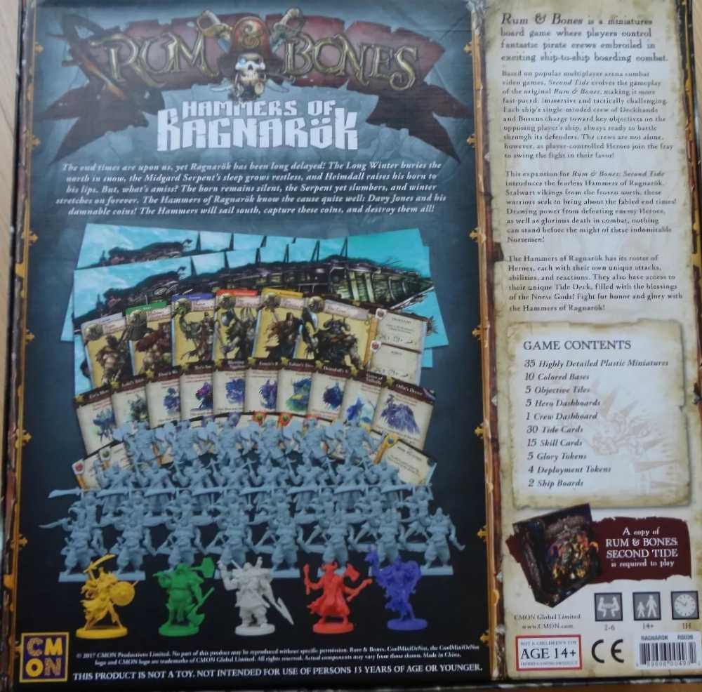 Rum & Bones: Second Tide: Hammers Of Ragnorak  (2-6) board game collectible - Main Image 2