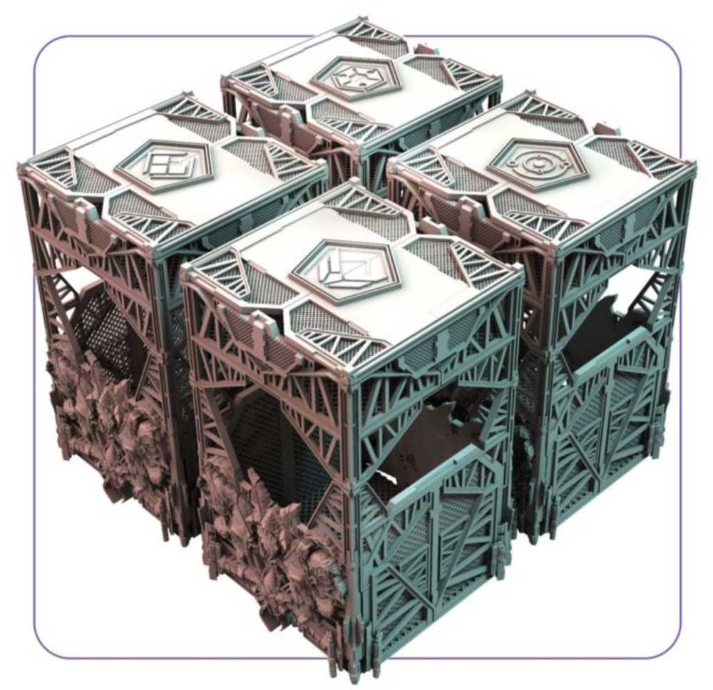 ISS Vanguard: Section Boxes  (1-4) board game collectible - Main Image 2