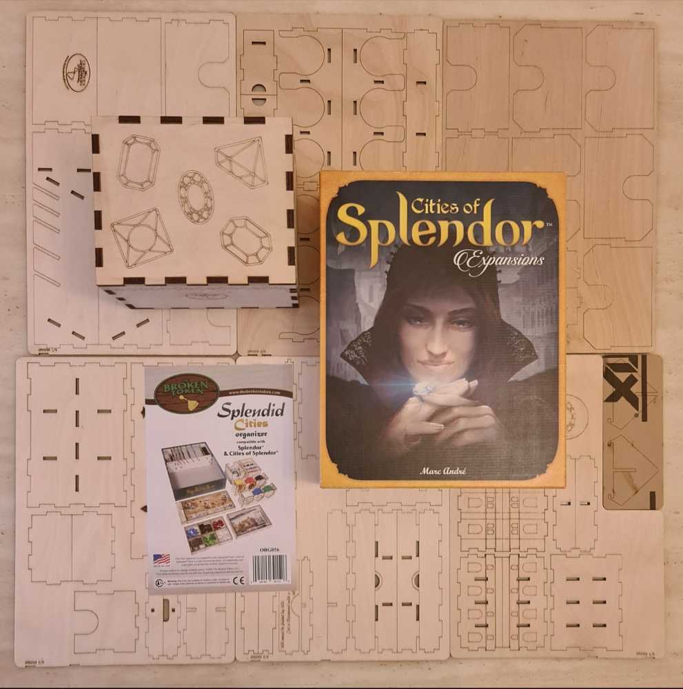 Splenor: Cities Of - Broken Token Box/Insert  (2-4) board game collectible - Main Image 2