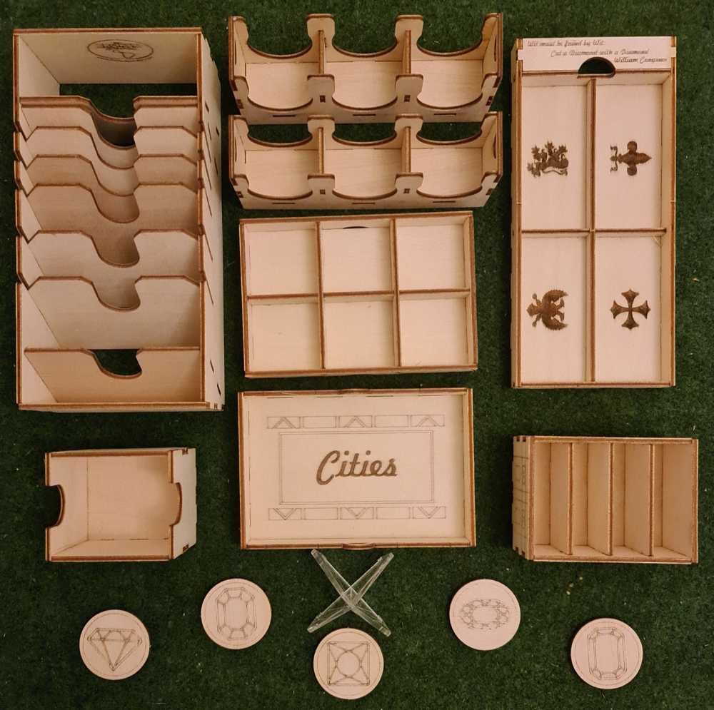 Splenor: Cities Of - Broken Token Box/Insert  (2-4) board game collectible - Main Image 3