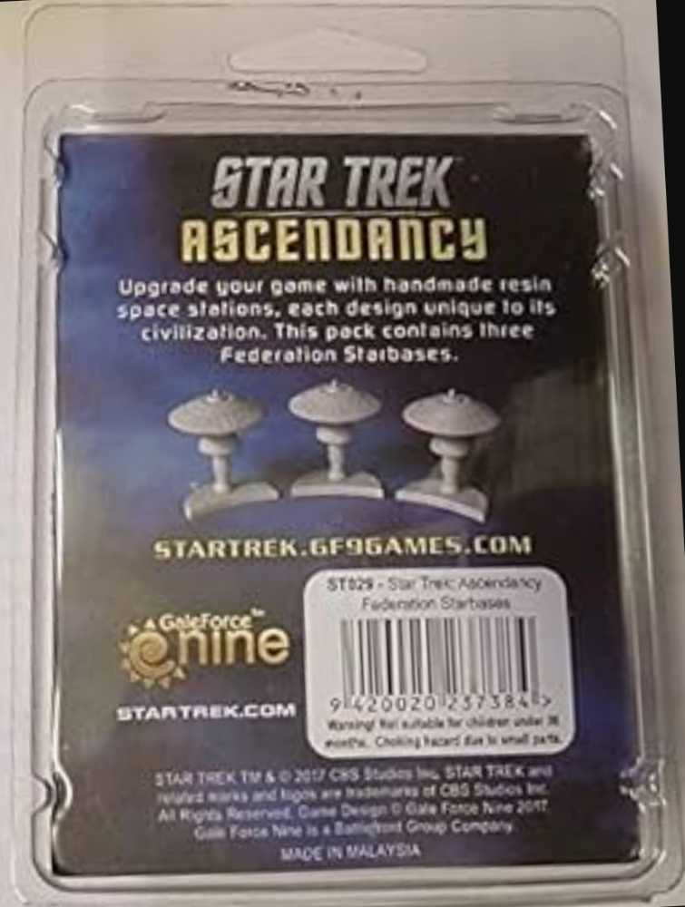 Star Trek Ascendancy: Federation Starbase (×3) Set  (2-4) board game collectible - Main Image 2