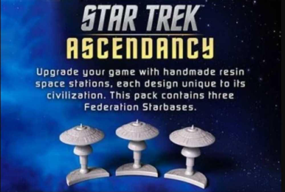 Star Trek Ascendancy: Federation Starbase (×3) Set  (2-4) board game collectible - Main Image 3