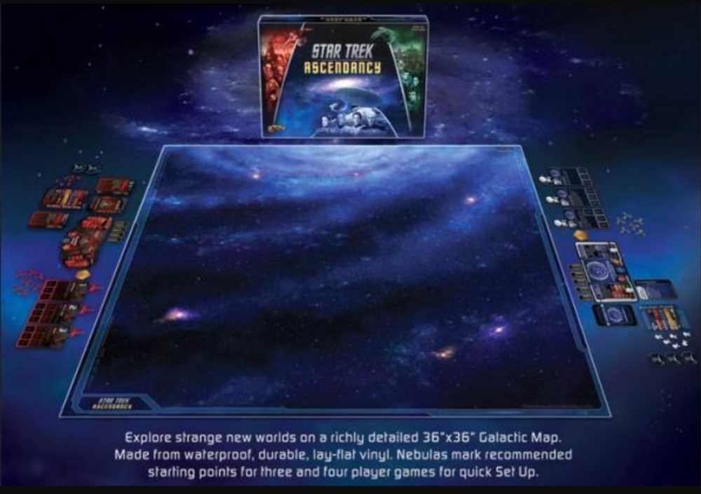 Star Trek Ascendancy: Neoprene Playmat - 36"×36”  (2-4) board game collectible - Main Image 2