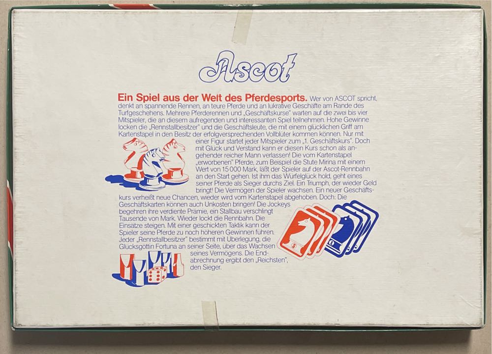 Ascot - der Welt Des Pferdesports  (2-4) board game collectible - Main Image 2