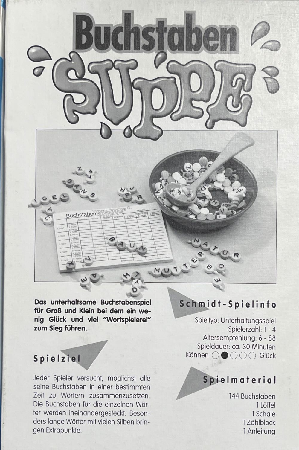 Buchstaben Suppe, Letter Soup Board Game Learning Game Multi Color  (2-4) board game collectible [Barcode 4001504530013] - Main Image 2