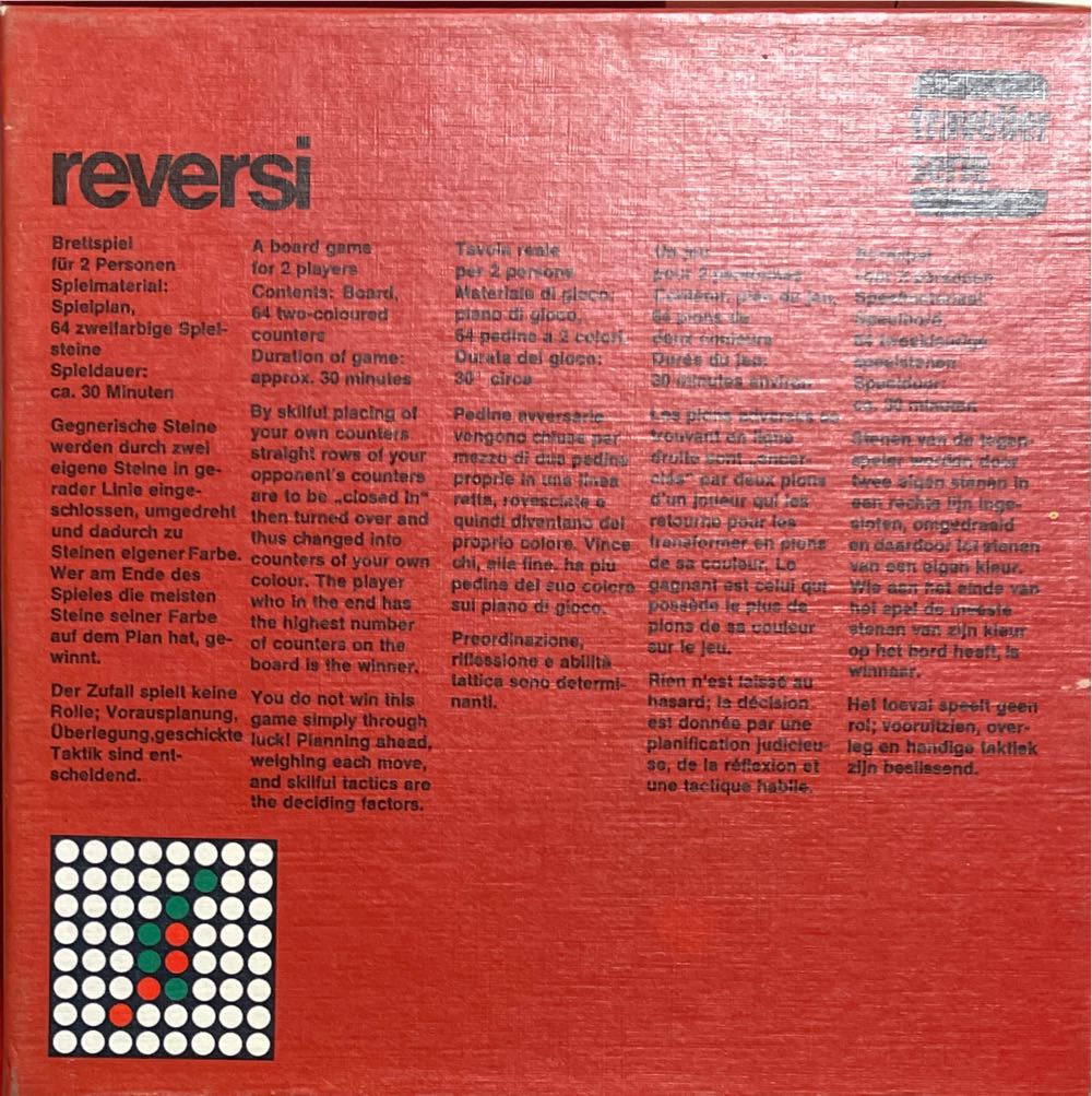 Reversi  (2) board game collectible - Main Image 2