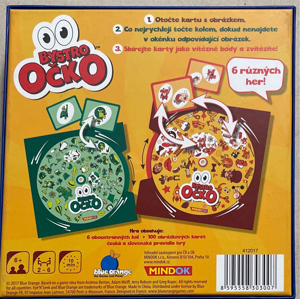 Bystroočko Postřehová Hra Bystroočko Mindok Bystroočko Hračky  (2-6) board game collectible [Barcode 8595558303007] - Main Image 2