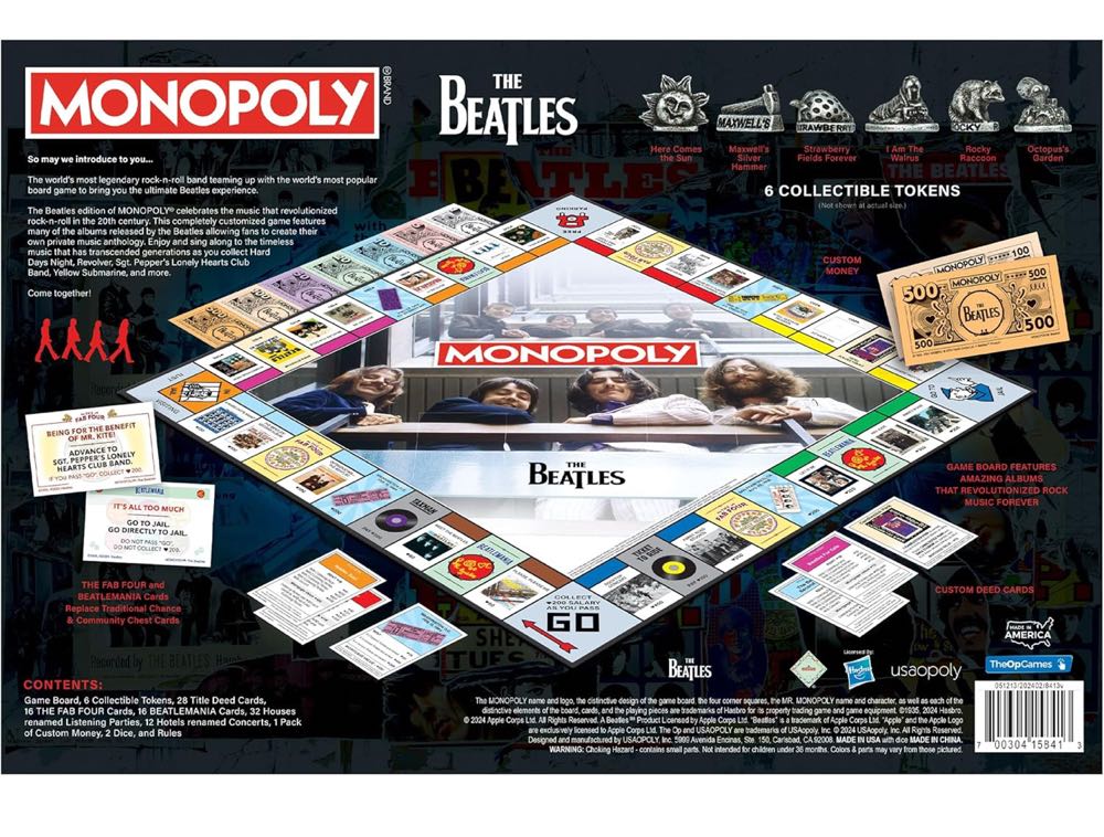 MONOPOLY: The Beatles  (2 To 6) board game collectible [Barcode 700304158413] - Main Image 2