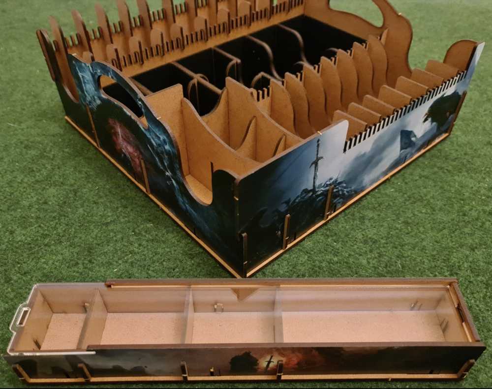 Tainted Grail: UV Print e-Raptor Wooden Insert  (1-4) board game collectible - Main Image 3