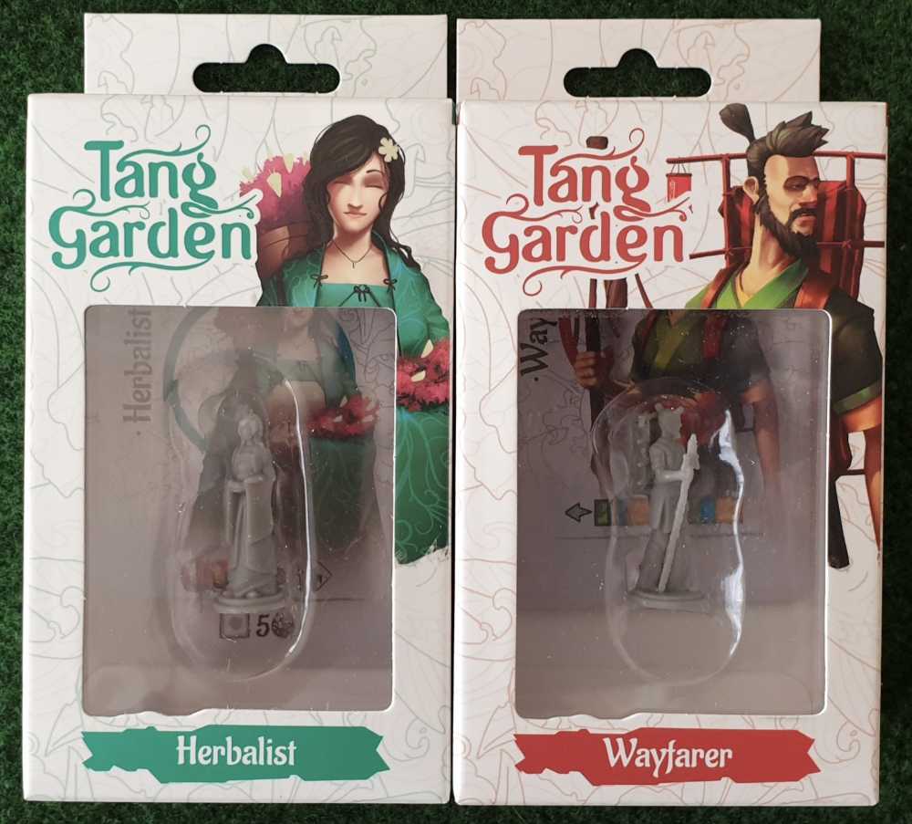 Tang Garden: Addons - Apricot Tree, Herbalist, Swan, Wayfarer & Sleeves Pack  (1-4) board game collectible - Main Image 3
