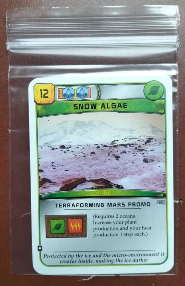 Terraforming Mars: Snow Algae Promo Card  (1-5) board game collectible - Main Image 4