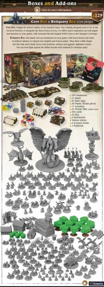 Time Of Legends Joan Of Arc: Reliquary Box  (1-4) board game collectible - Main Image 2