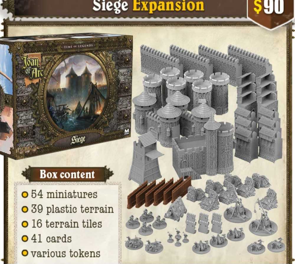 Time Of Legends Joan Of Arc: Siege  (2-4) board game collectible - Main Image 3
