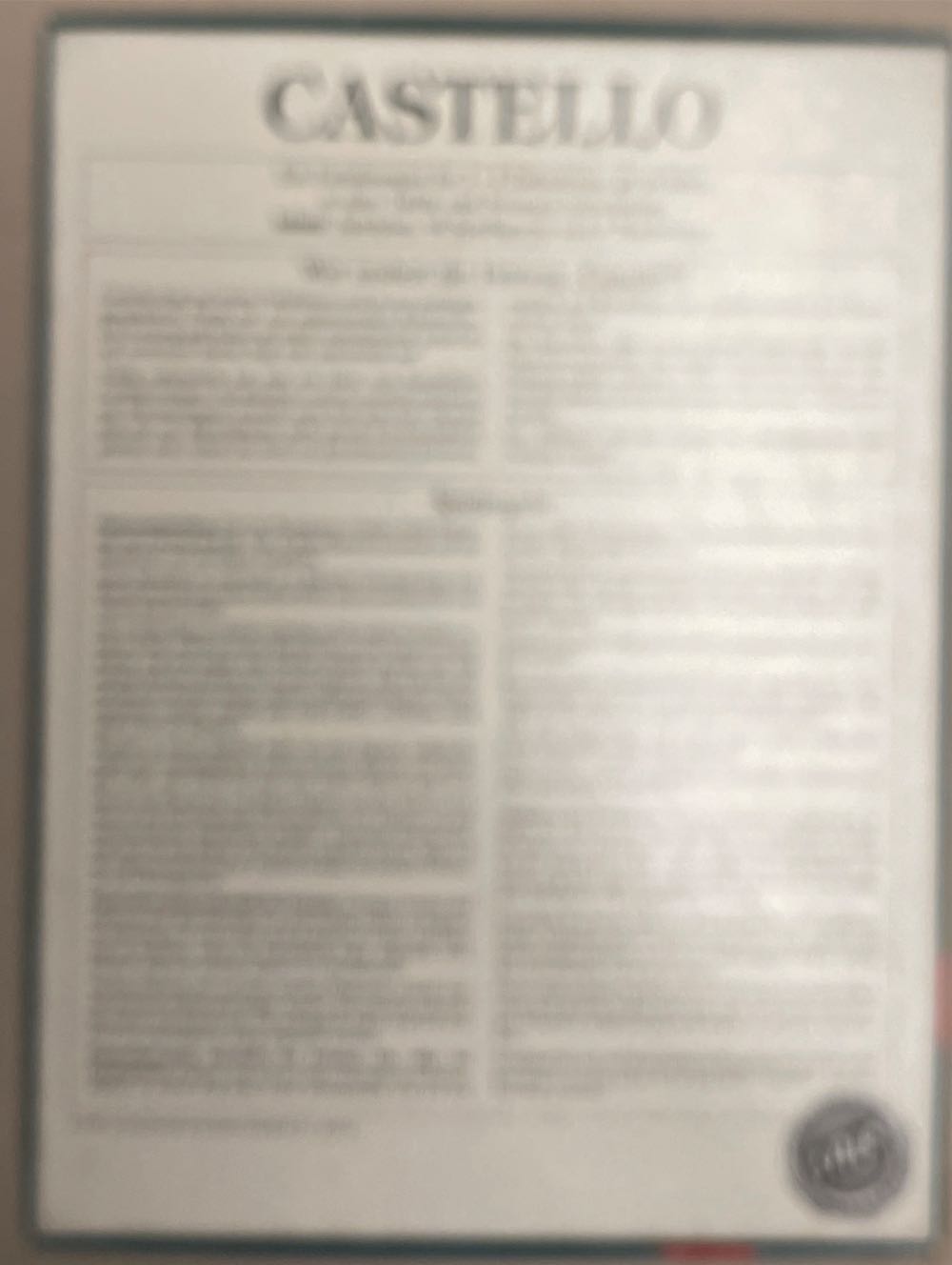 Castelo  (2-4) board game collectible [Barcode 4000673020004] - Main Image 2