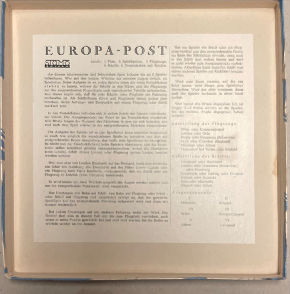Europa-post  (2-4) board game collectible - Main Image 3