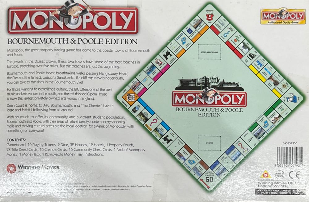 Bournemouth & Poole Edition  board game collectible [Barcode 5036905007931] - Main Image 2
