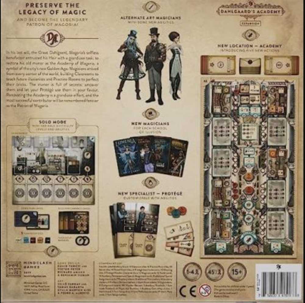 Trickerion: Dahlgaard’s Academy  (1-4) board game collectible - Main Image 2