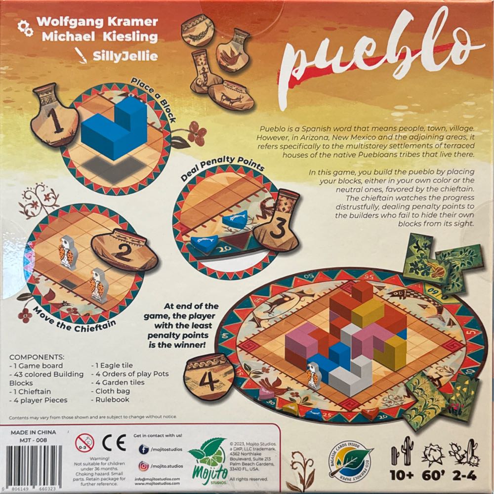 Pueblo  (2-4) board game collectible [Barcode 806149660323] - Main Image 2