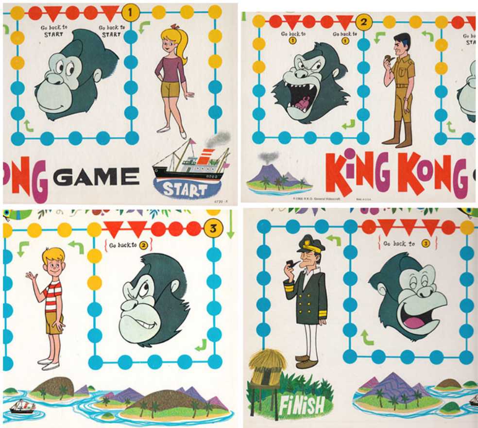 King Kong Game - 1966  (2-4) board game collectible - Main Image 2
