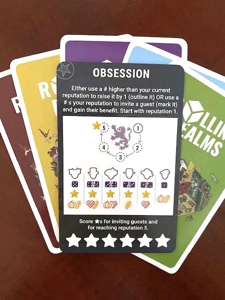 Rolling Realms - Obsession  (1-6) board game collectible [Barcode 850032180511] - Main Image 3