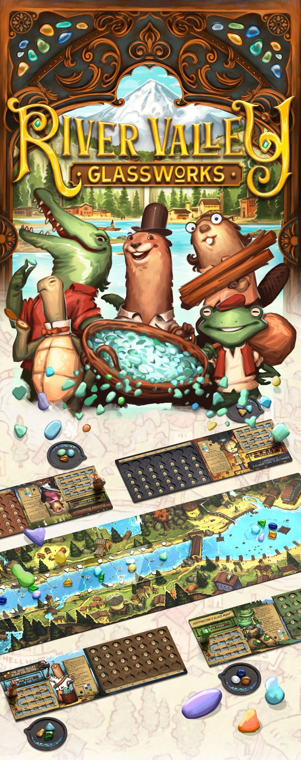 River Valley Glassworks  (1-5) board game collectible - Main Image 2