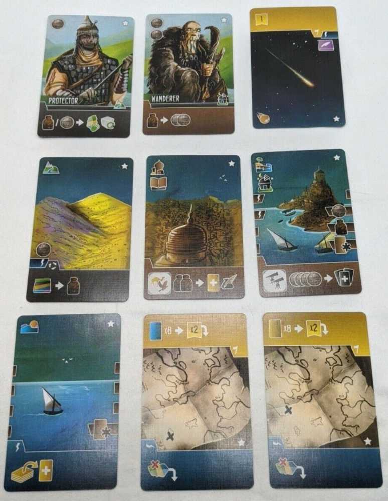 The South Tigris, Wayfarers Of: Kickstarter Promo Cards  (1-4) board game collectible - Main Image 2