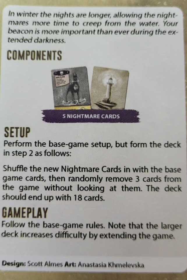 The Last Lighthouse: Long Nights  (1) board game collectible - Main Image 2