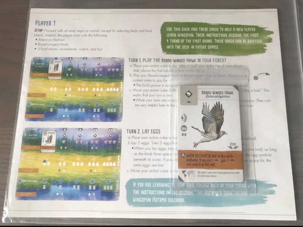 Wingspan: Swift Start Promo Pack  (1-5) board game collectible - Main Image 3