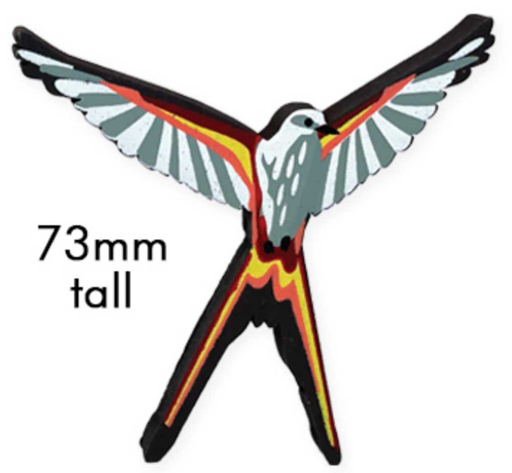 Wingspan: Large Scissor-Tailed Flycatcher First Player Token  (1-5) board game collectible - Main Image 2