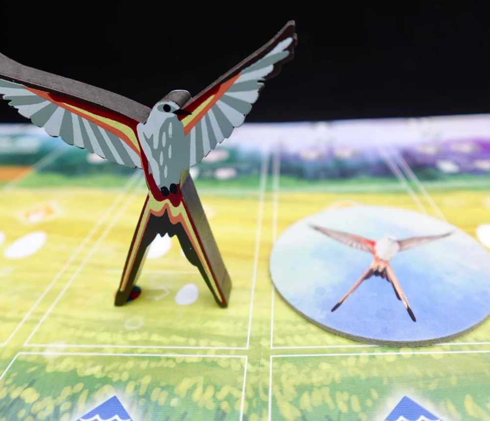 Wingspan: Large Scissor-Tailed Flycatcher First Player Token  (1-5) board game collectible - Main Image 4