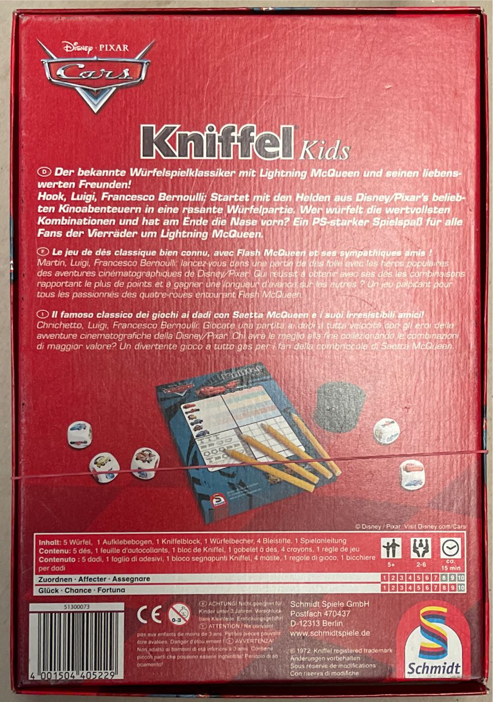 Trick And Kids Disney Pixar Cars Schmidt From 5  (2-6) board game collectible [Barcode 4001504405229] - Main Image 2