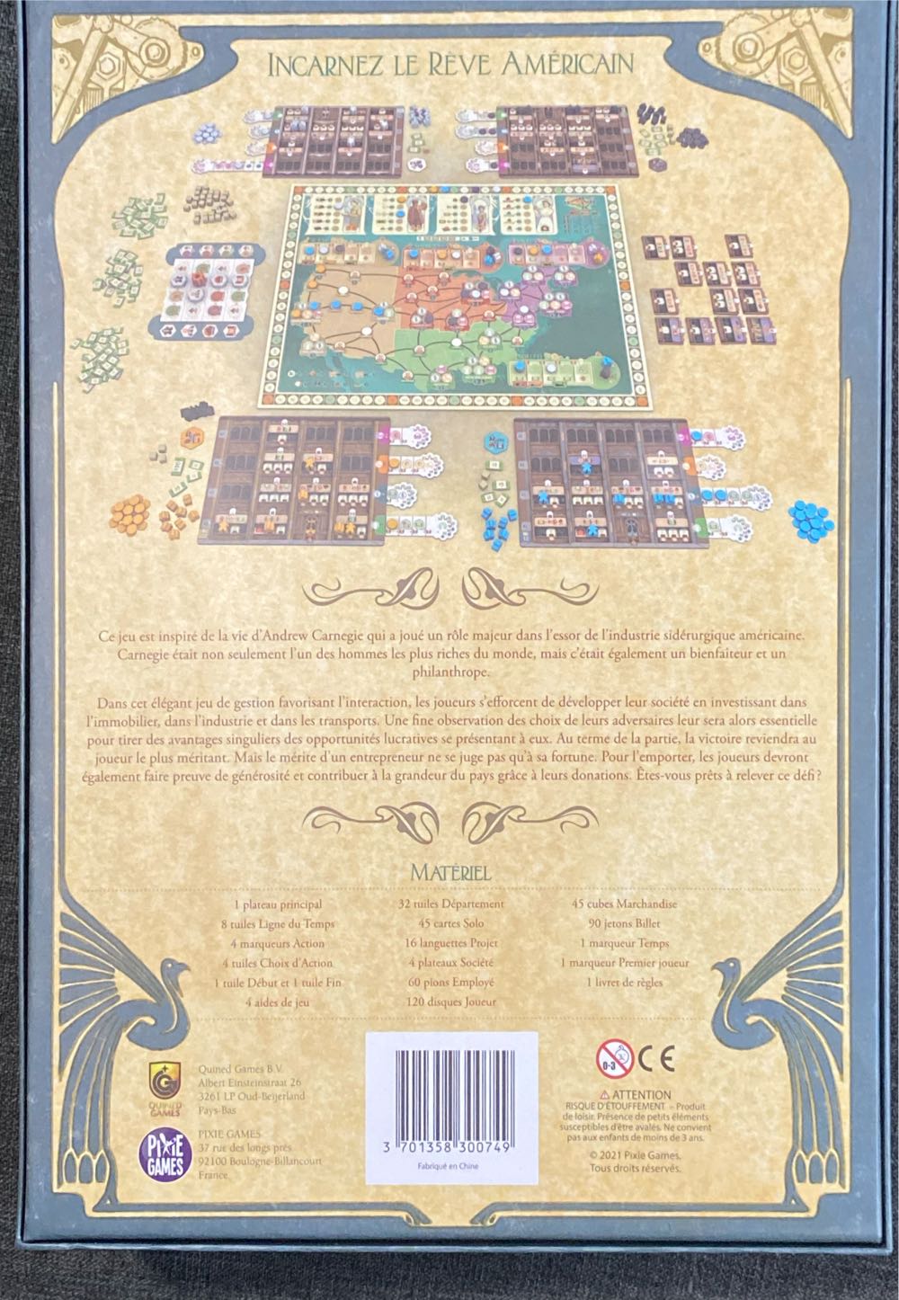 Carnegie Fr  board game collectible [Barcode 3701358300749] - Main Image 2