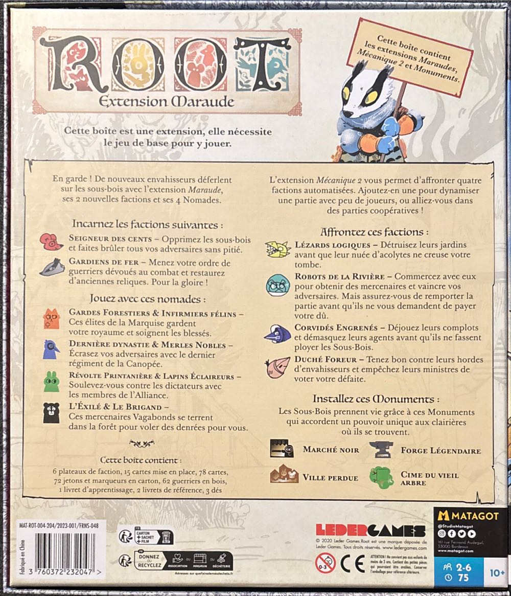 Root Extension Maraude  board game collectible [Barcode 3760372232047] - Main Image 2