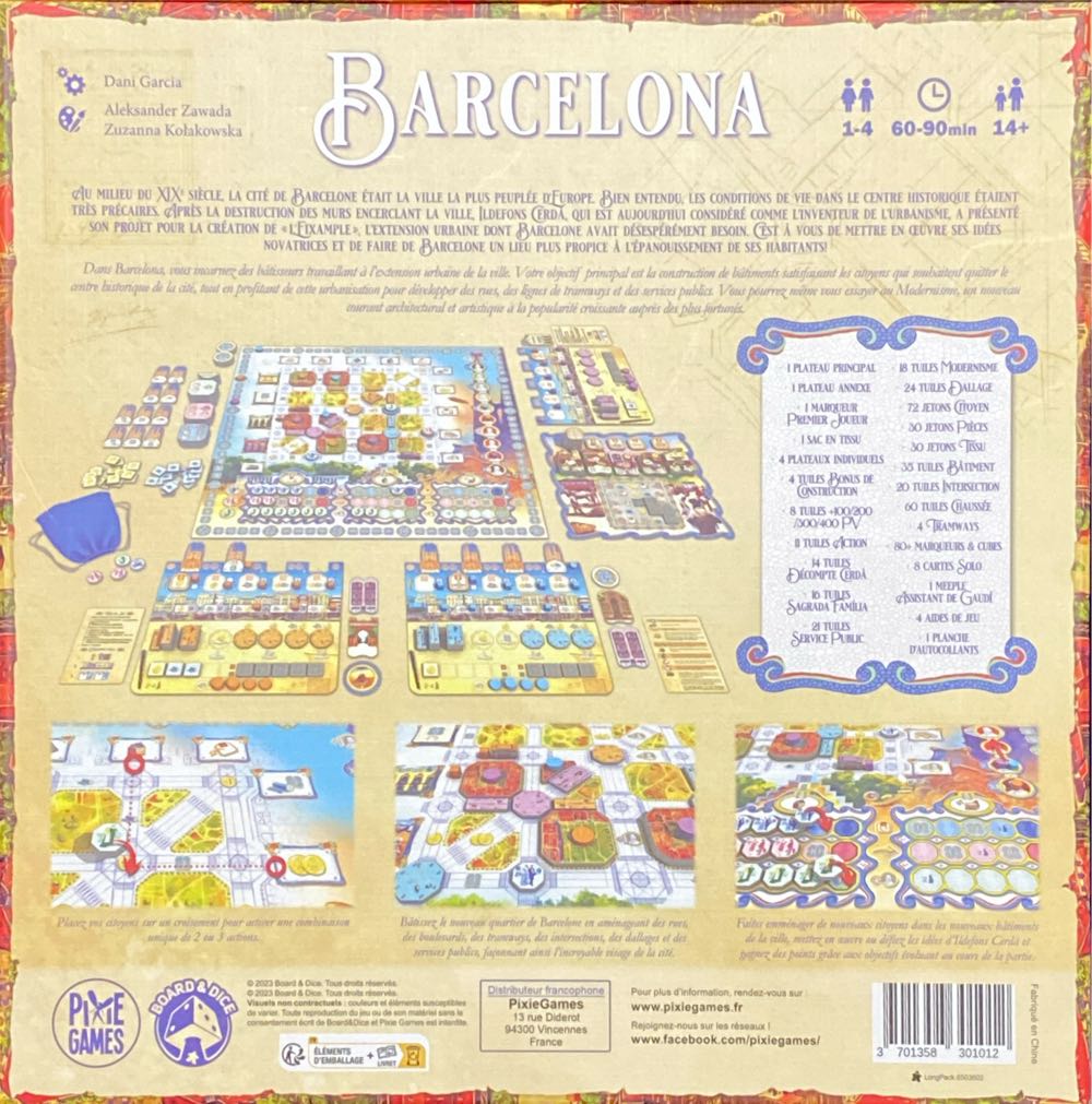 Barcelona  board game collectible [Barcode 3701358301012] - Main Image 2