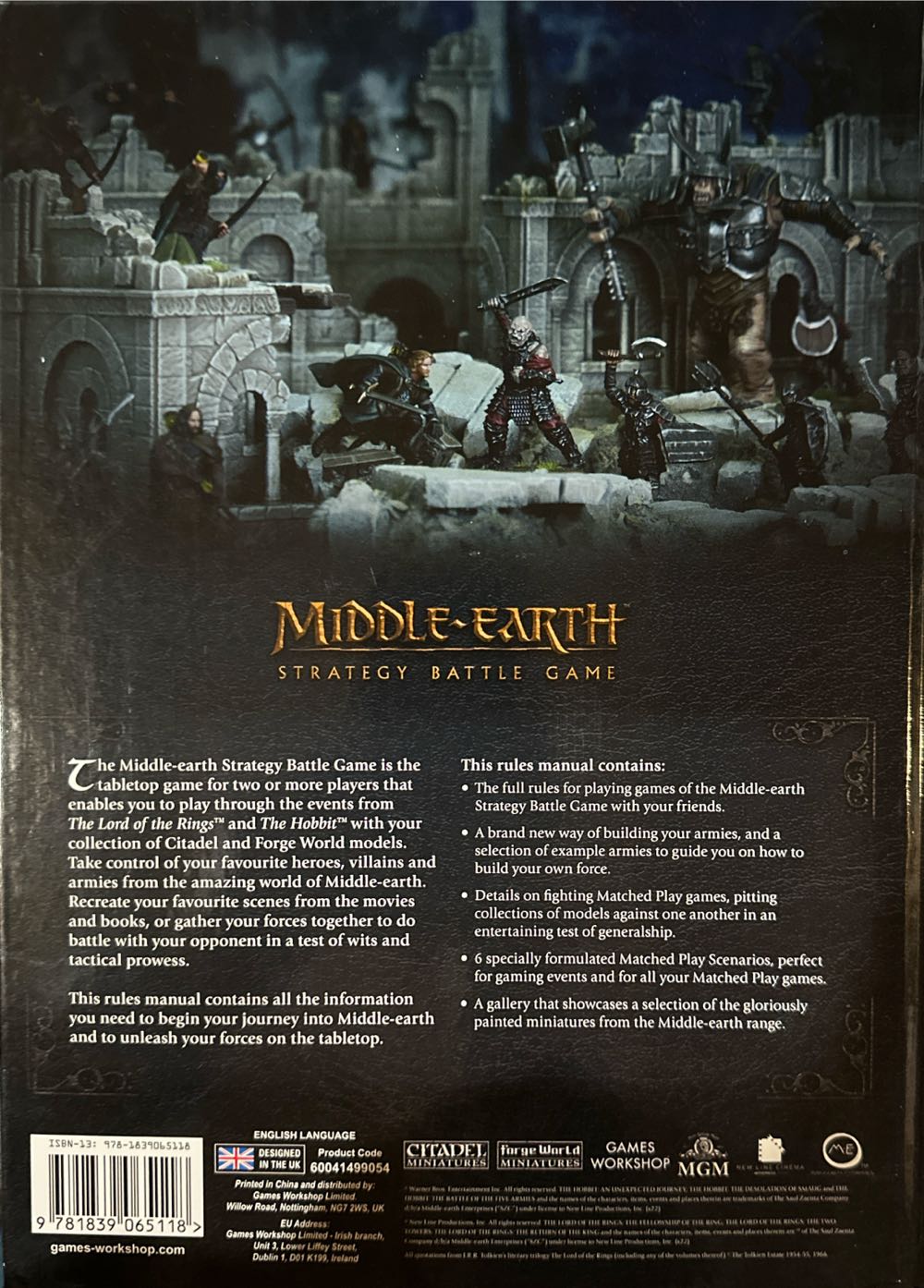 Middle-Earth Strategy Battle Game- Rules Manual  board game collectible [Barcode 9781839065118] - Main Image 2