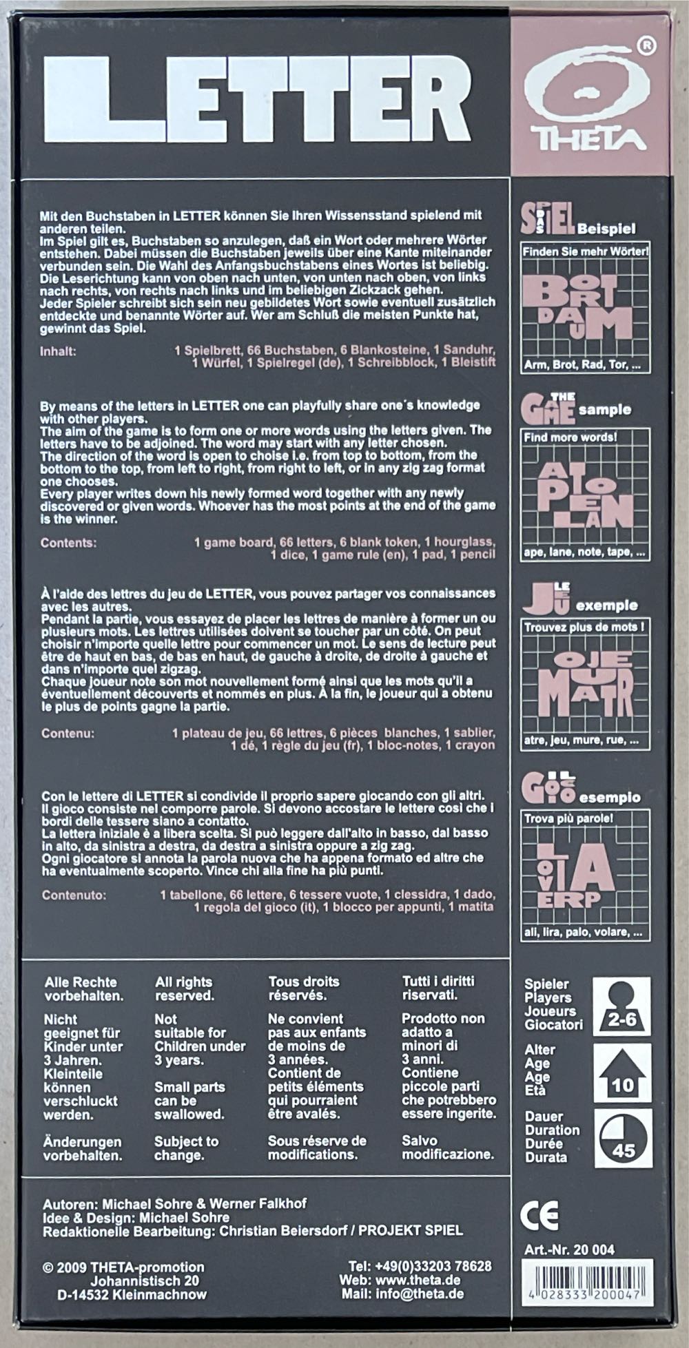 Letter  (2-6) board game collectible [Barcode 4028333200047] - Main Image 2