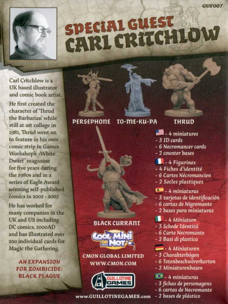 Zombicide: Special Guest - Carl Critchlow  (1-6) board game collectible - Main Image 2