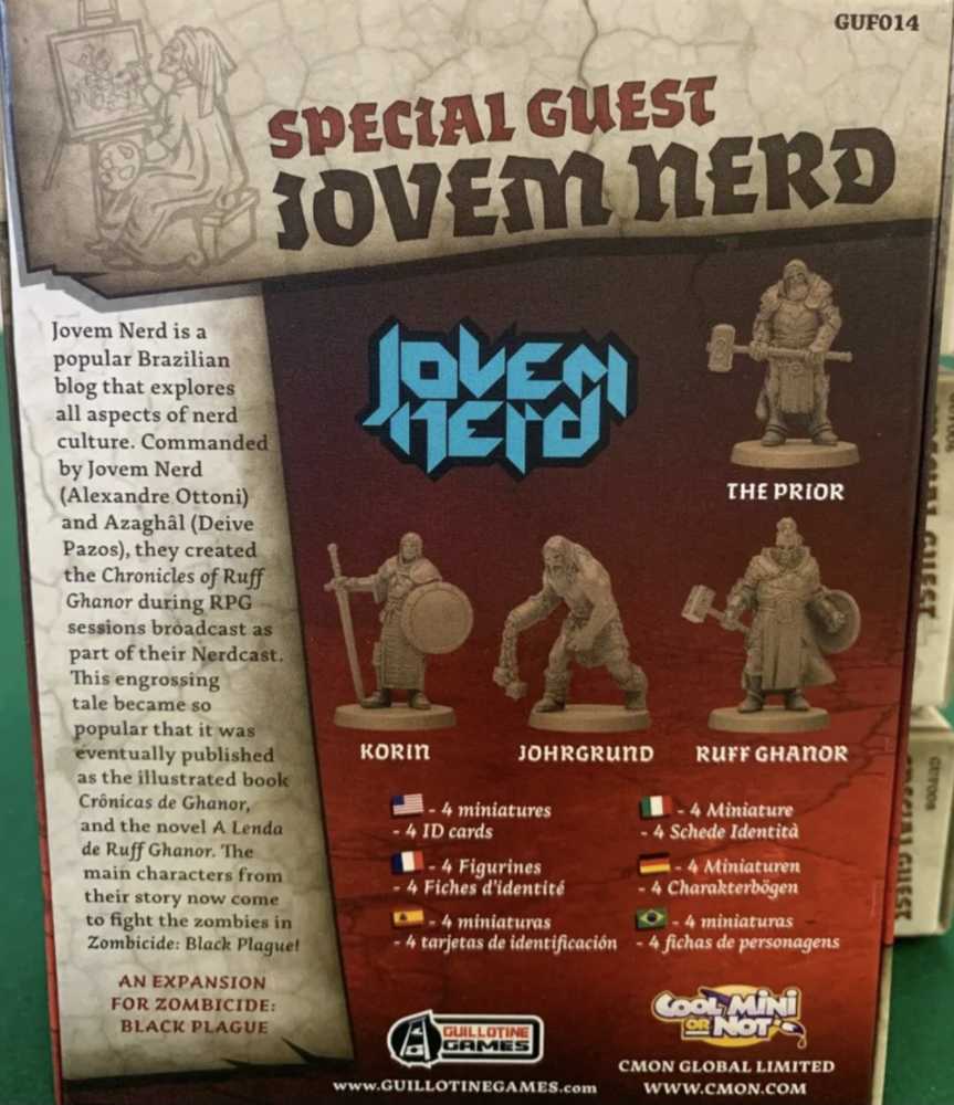Zombicide Special Guest Jovem Nerd  (1-6) board game collectible - Main Image 2