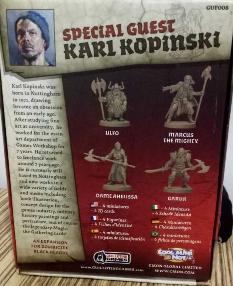 Zombicide Special Guest Karl Kopinski  (1-6) board game collectible - Main Image 2
