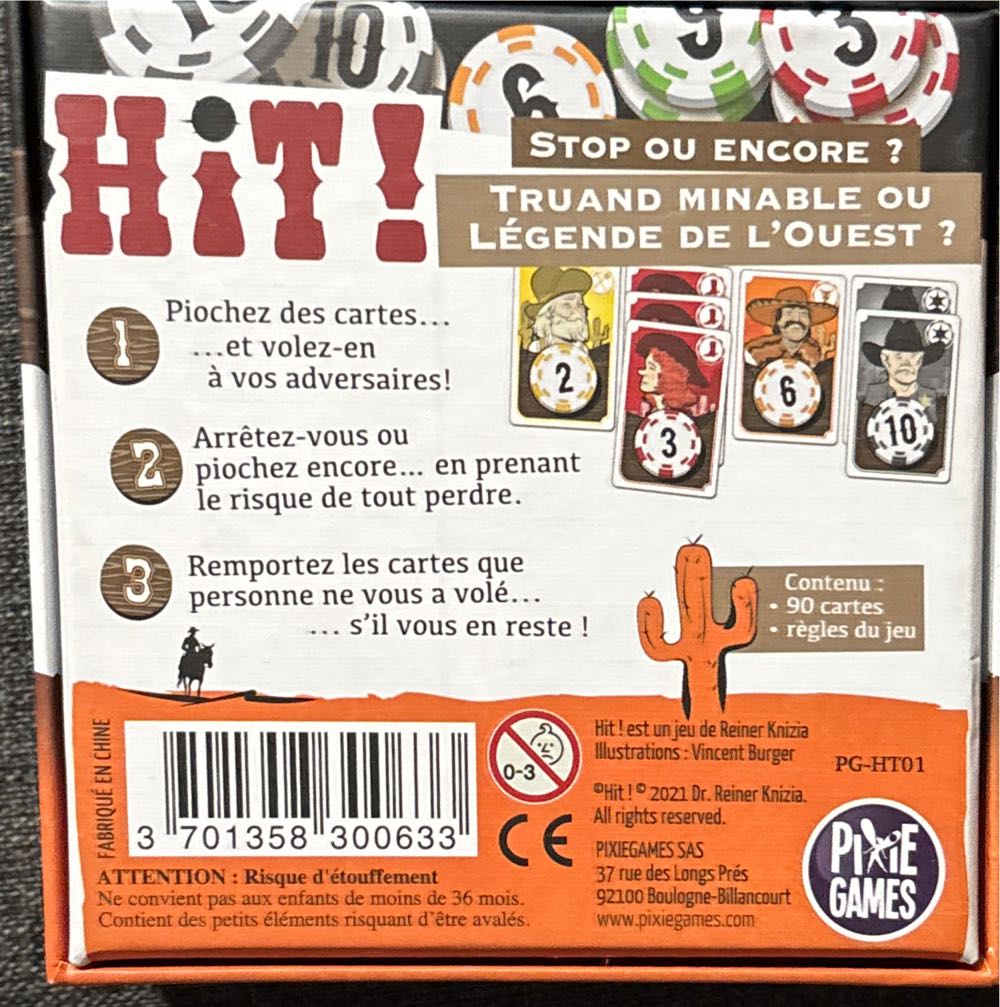 Hit! Fr  board game collectible [Barcode 3701358300633] - Main Image 2