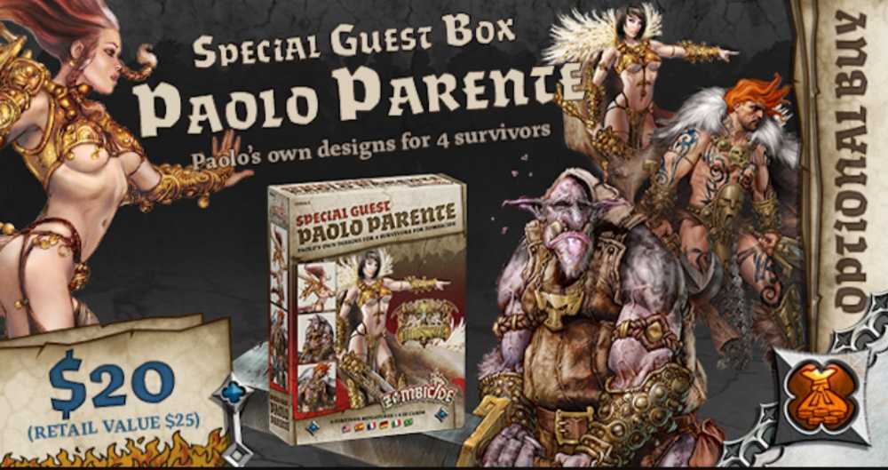 Zombicide: Special Guest - Paolo Parente  (1-6) board game collectible - Main Image 4