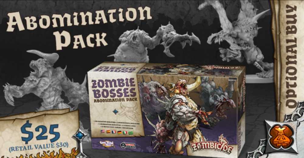 Zombicide: Black Plague - Zombie Bosses Abomination Pack  (1-6) board game collectible - Main Image 4
