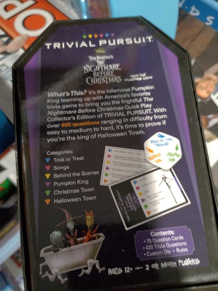 Nightmare Before Christmas   board game collectible - Main Image 2