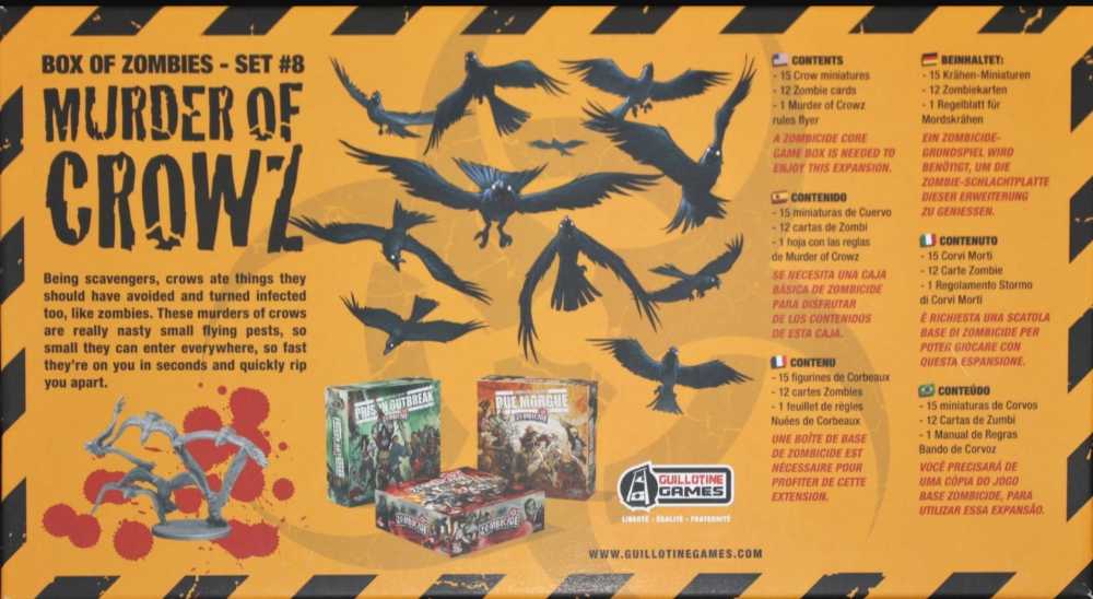 Box Of Zombies #8 : Murder Of Crowz  (1-12) board game collectible - Main Image 2