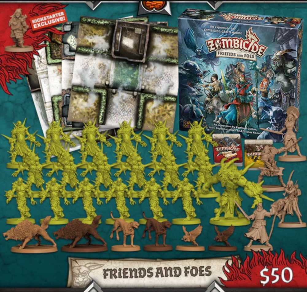 Zombicide: Green Horde - Friends and Foes  (1-6) board game collectible - Main Image 3