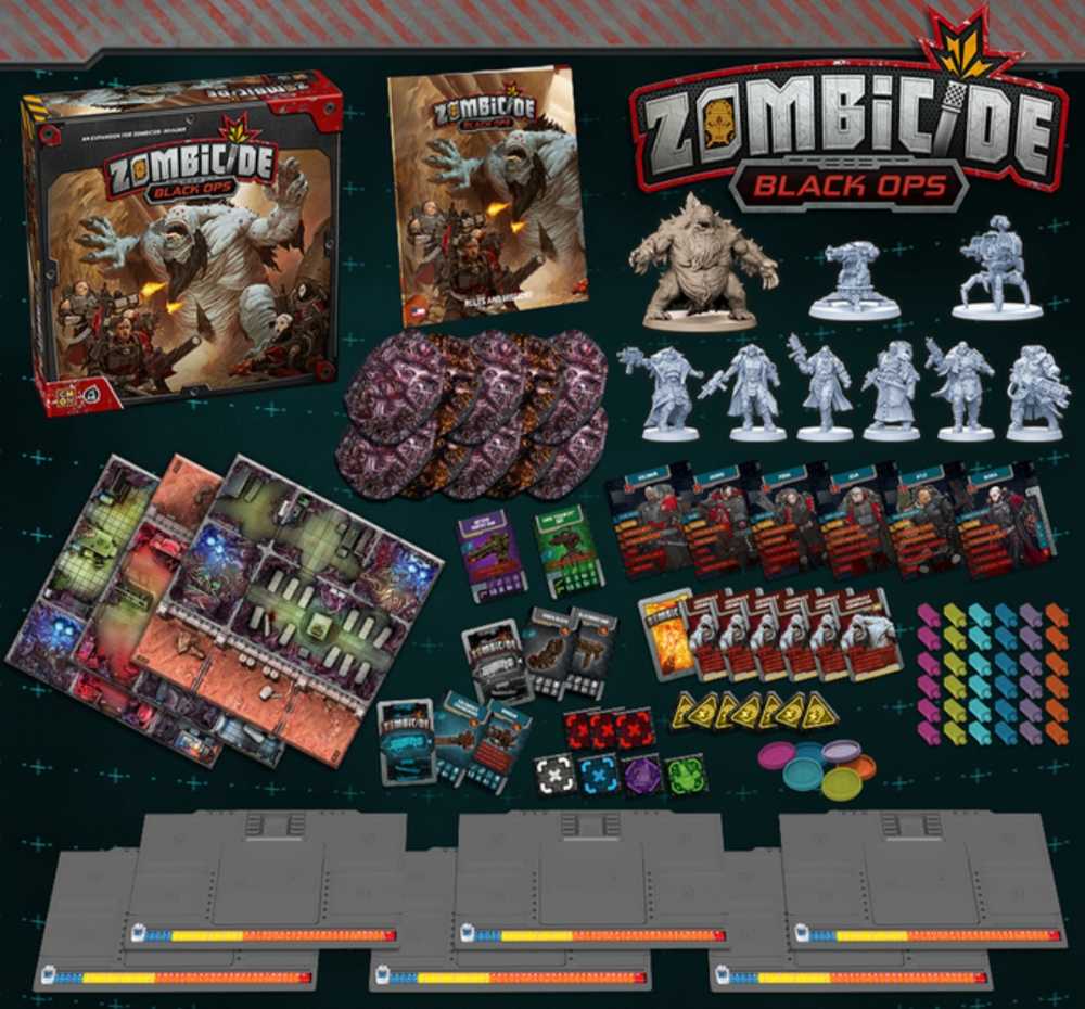 Zombicide: Invader - Black Ops + KS Exclusives  (1-12) board game collectible - Main Image 4