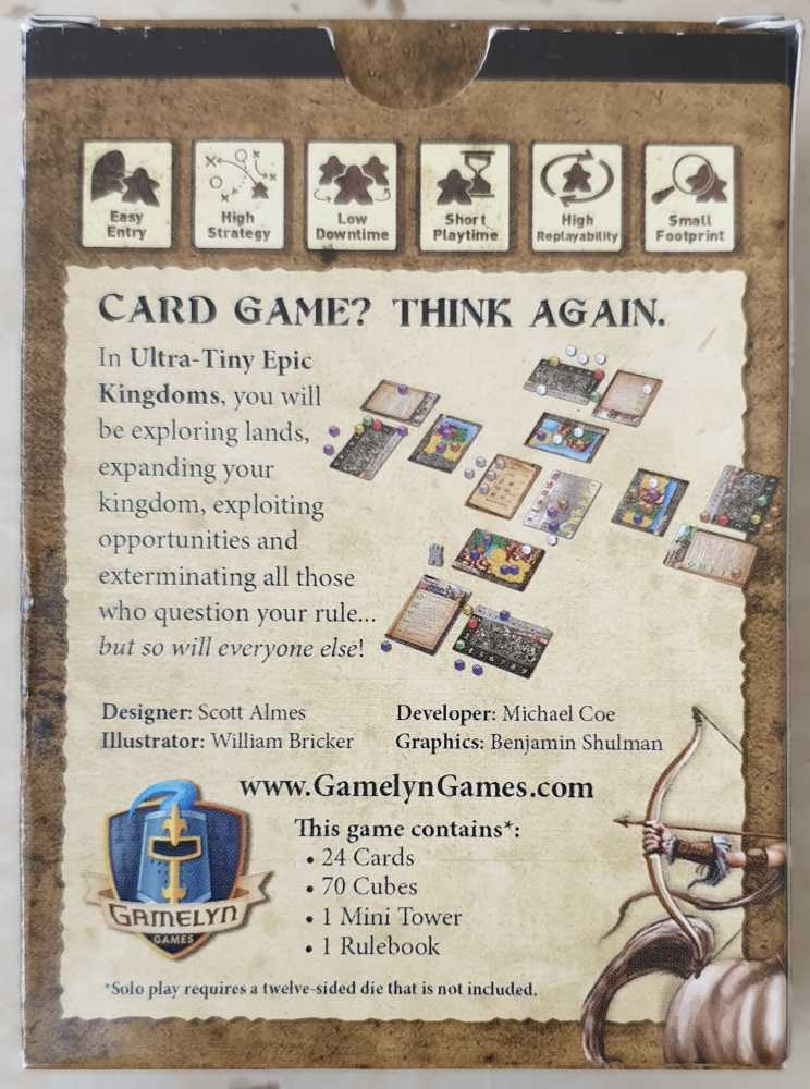 Tiny Epic Kingdoms, Ultra - Kickstarter Edition  (1-5) board game collectible - Main Image 2