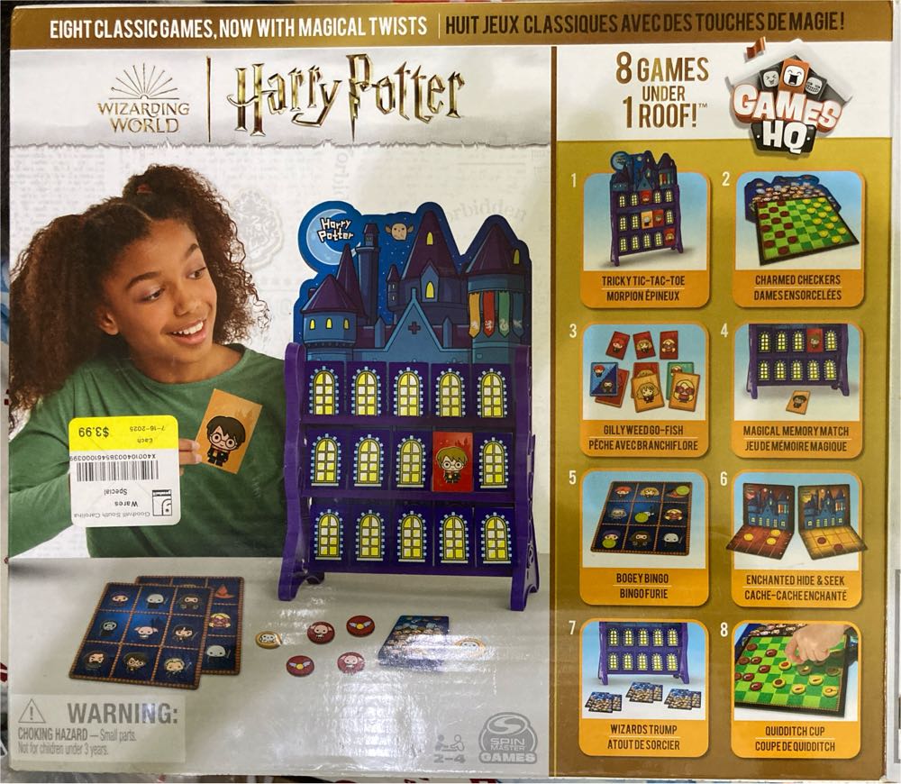 Harry Potter 8 Games In 1  (2-4) board game collectible [Barcode 778988434789] - Main Image 2